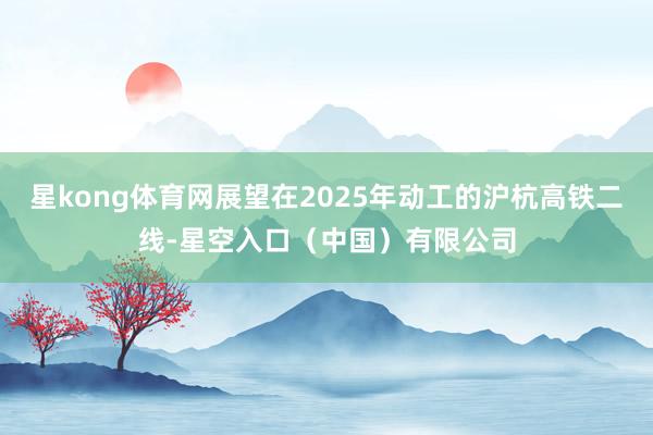 星kong体育网展望在2025年动工的沪杭高铁二线-星空入口（中国）有限公司